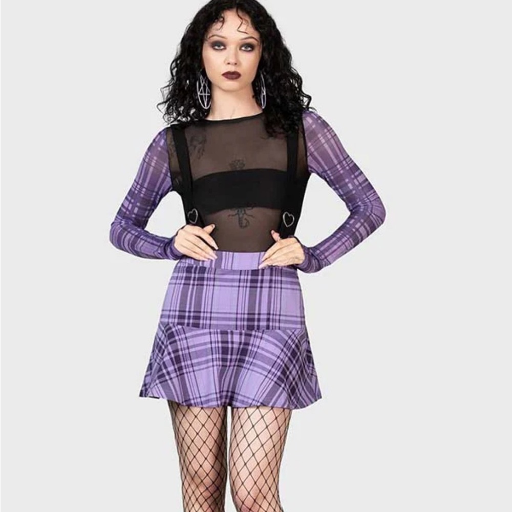 Killstar- School Dayz - Purple Tartan